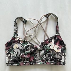 Butterfly Free to Be Wild Sports Bra